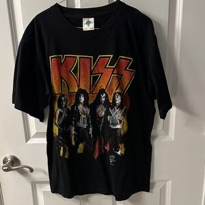 Kiss Black and Yellow Kids Band Tee